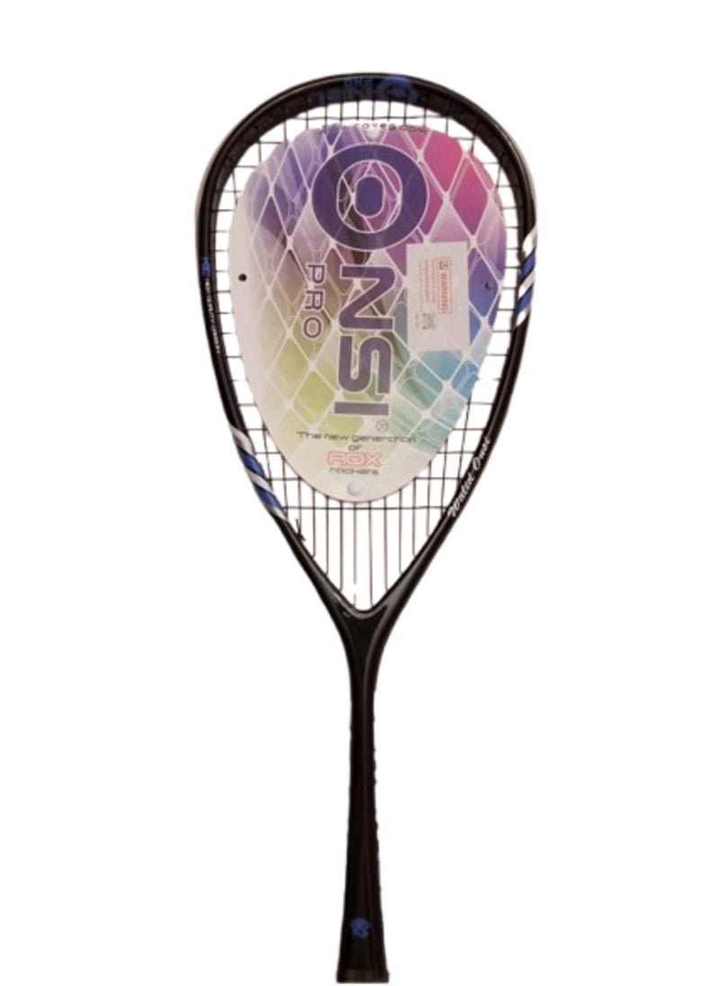 Onsi Pro Squash Racket, Lightweight Graphite Frame 125g BLACK100  - Image 5