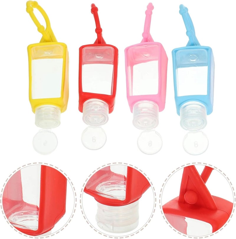 Empty Hand Sanitizer Bottles 20Pcs Hand Soap Containers - Silicone/Plastic, Travel, With Sleeve(Blue) - Image 2