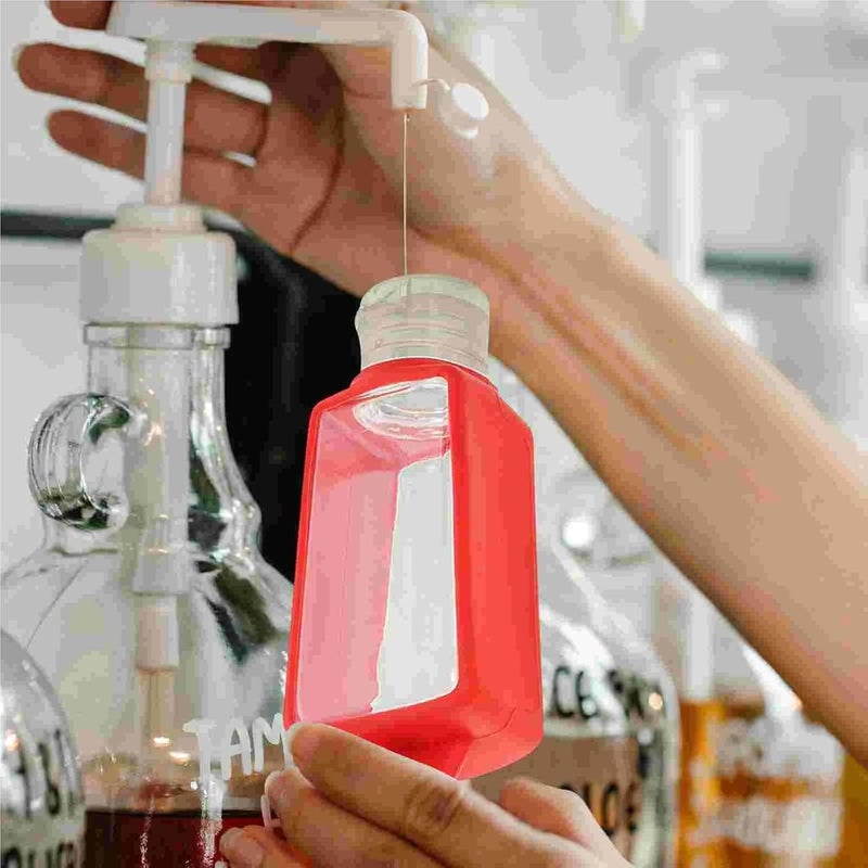 Empty Hand Sanitizer Bottles 20Pcs Hand Soap Containers - Silicone/Plastic, Travel, With Sleeve(Blue) - Image 3