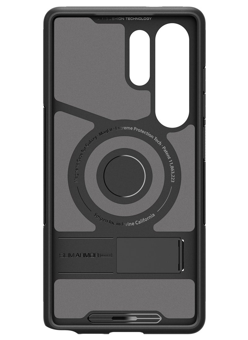 Spigen Slim Armor Magfit for Samsung Galaxy S25 ULTRA Case Cover MagSafe with Kickstand (2025) - Black  - Image 3