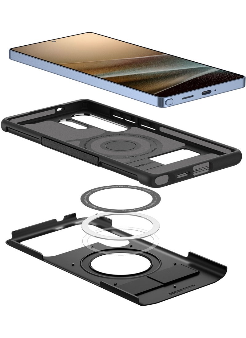 Spigen Slim Armor Magfit for Samsung Galaxy S25 ULTRA Case Cover MagSafe with Kickstand (2025) - Black  - Image 4