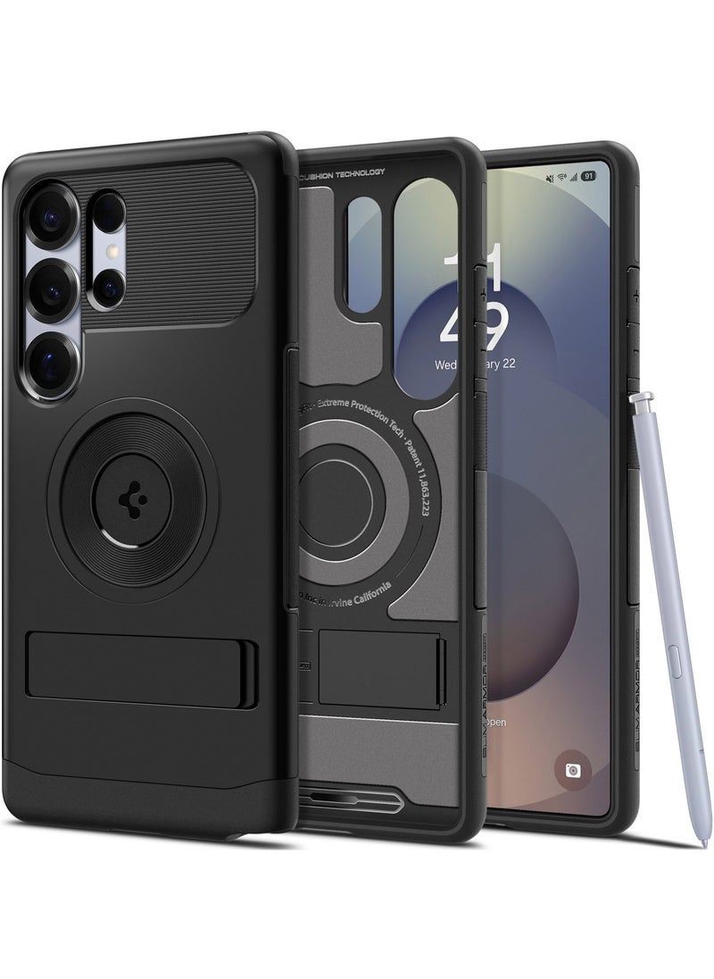 Spigen Slim Armor Magfit for Samsung Galaxy S25 ULTRA Case Cover MagSafe with Kickstand (2025) - Black  - Image 1