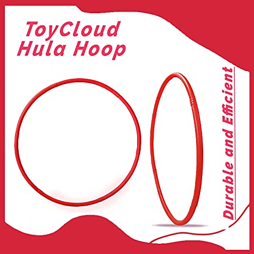 Toy Cloud Hula Hoop for Kids & Adults – Adjustable Size (17-27 Inch), Interlocking Segments, Exercise Fitness Ring – Red Hula Hoop for Weight Loss - Image 5