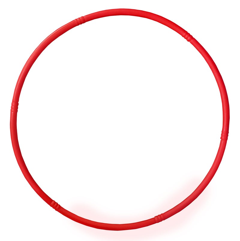Toy Cloud Hula Hoop for Kids & Adults – Adjustable Size (17-27 Inch), Interlocking Segments, Exercise Fitness Ring – Red Hula Hoop for Weight Loss - Image 1