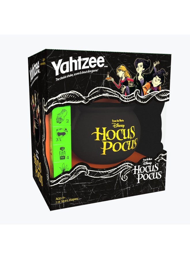 USAopoly USAOPOLY YAHTZEE: Disney Hocus Pocus | Collectible Witch~'s Caldron Dice Cup Classic Family Game Based on Film Great for Night Officially-Licensed & Merchandise, Black - Image 1