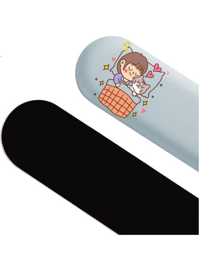 Bubm Keyboard Wrist Rest, Mouse Pad, Wrist Pad, Large Memory Foam, Laptop Gaming Pad, 87-Key Desktop Wrist Rest, Soft Wrist Pad, Palm Rest - Big Eye Cute Pet - Image 1