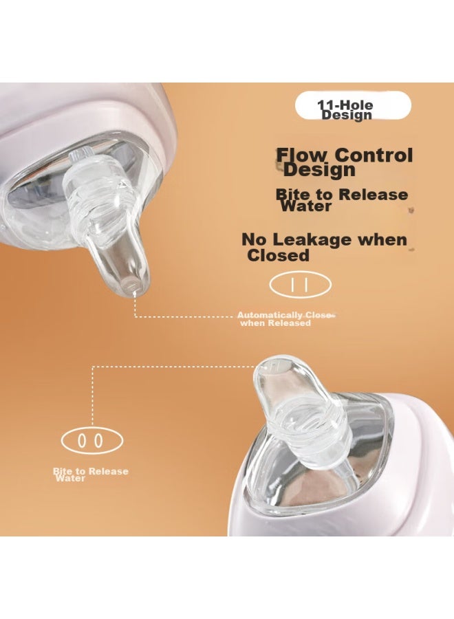 Doctor Ma Dr. Ma Compatible Nipple And Straw Accessories For Hegeng Baby Bottles, Square Nipple, Duck Bill, Straw Accessories, Universal 11-hole, For 6 Months And Above - Image 3
