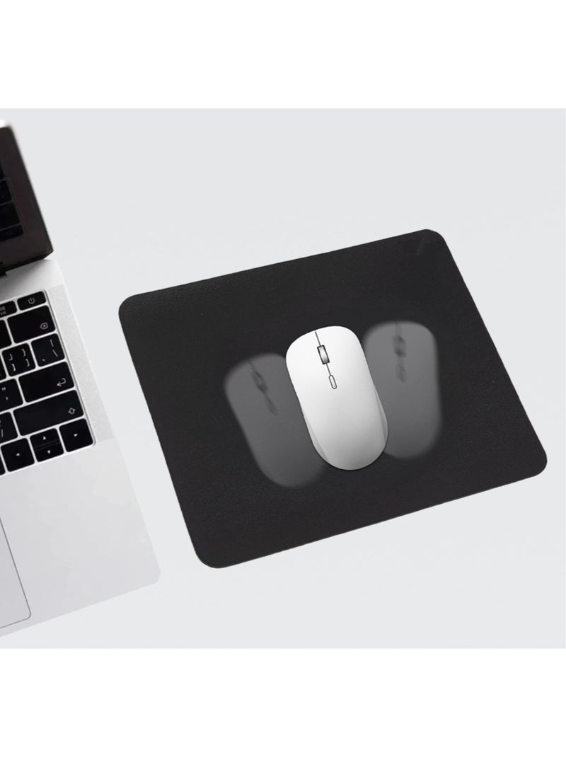 Non-Slip Mouse Pad 20×24cm, Waterproof & Easy to Clean Mouse Mat, Portable Minimalist Design, Smooth Surface for Precise Control Black - Image 1