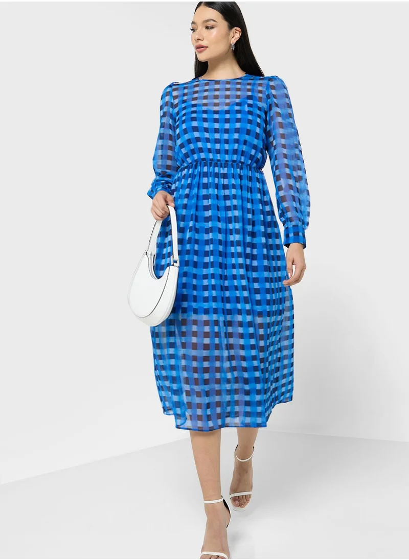 French Connection Hallie Crinkle Midi Dress