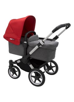 Bugaboo Donkey3 Mono Complete Stroller  Grey Melange/Red  - Image 1