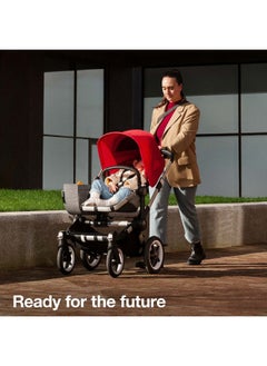 Bugaboo Donkey3 Mono Complete Stroller  Grey Melange/Red  - Image 2