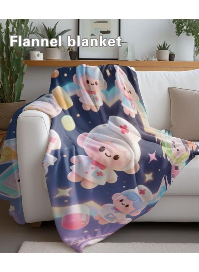 عام Wisdom Fairy (أحدث) بطانية رقيقة من الفانيلا (دافئة ومريحة، ومناسبة للنوم، واستخدام اللعبة، وإزالة الغبار والرمل) 150 سم * 200 سم - 62 - Image 4