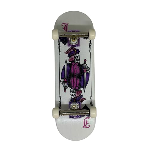 LEEFAI Pro Fingerboard Complete Skateboard Set 29X96mm with Maples Wood Deck 40 pro Trucks Regular kingpinsUrethane Bearing wheelsop3ra v3 Hearts of Jack - Image 5