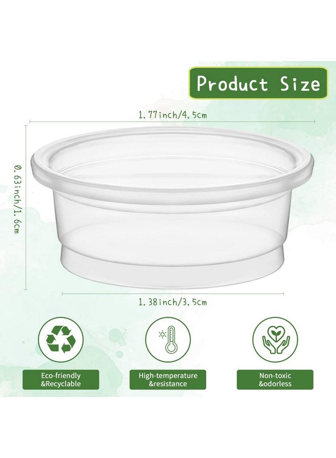 EBOOT 500 Pcs Gecko Food and Water Cups Small Plastic Feeder Cups Reptiles Accessories Reptile Water Bowl Gecko Food Cups Reptile Feeding Bowls for Gecko Lizards Tarantula and Other Small Pets (0.5oz) - Image 2