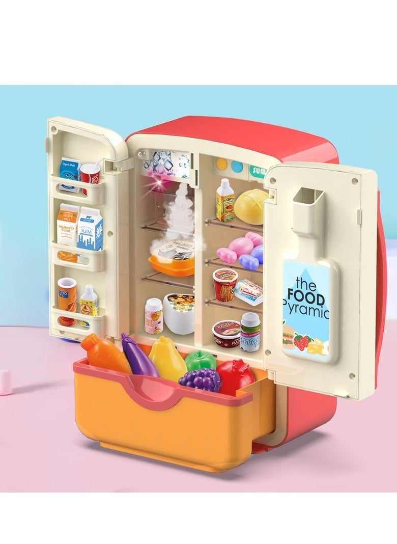 Kitchen Toys Fridge Refrigerator with Ice Dispenser Pretend Play Appliance for Kids, Play Kitchen Set with Music and Light - pzsku/Z6B17BE1E2B834D0EF4EBZ/45/_/1712826850/86c5520a-2b7d-44bd-92de-afb37487fd25