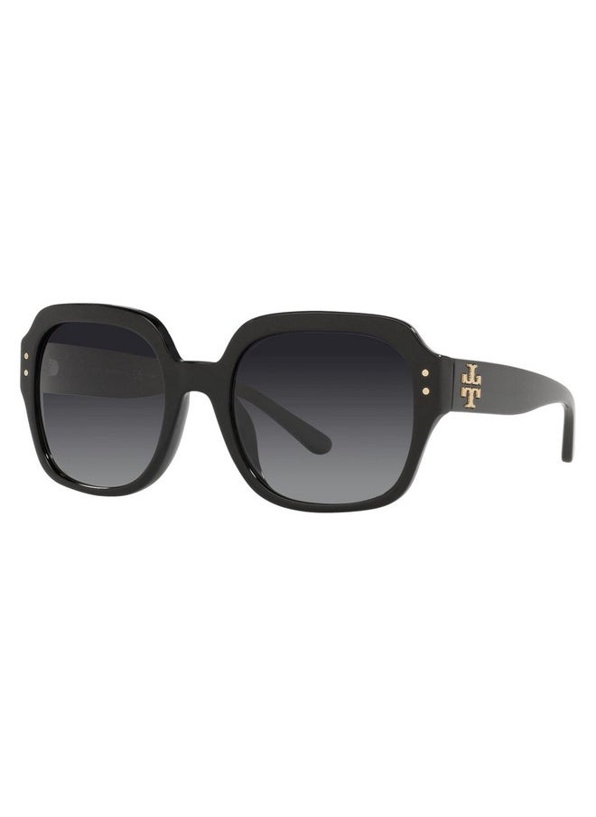 Tory Burch - Ty7143U Women'S Sunglasses Black Grey Gradient Polar 56 - Image 1