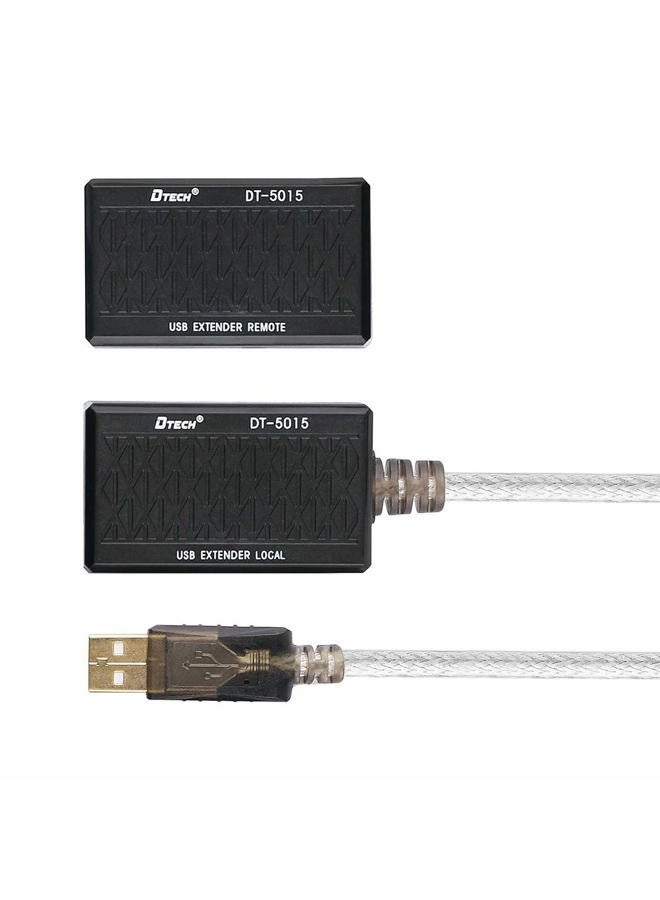 DTech USB to RJ45 Extender over Cat5 Cat5e Ethernet Cable Extension Adapter Set Connection up to 200ft - Image 2