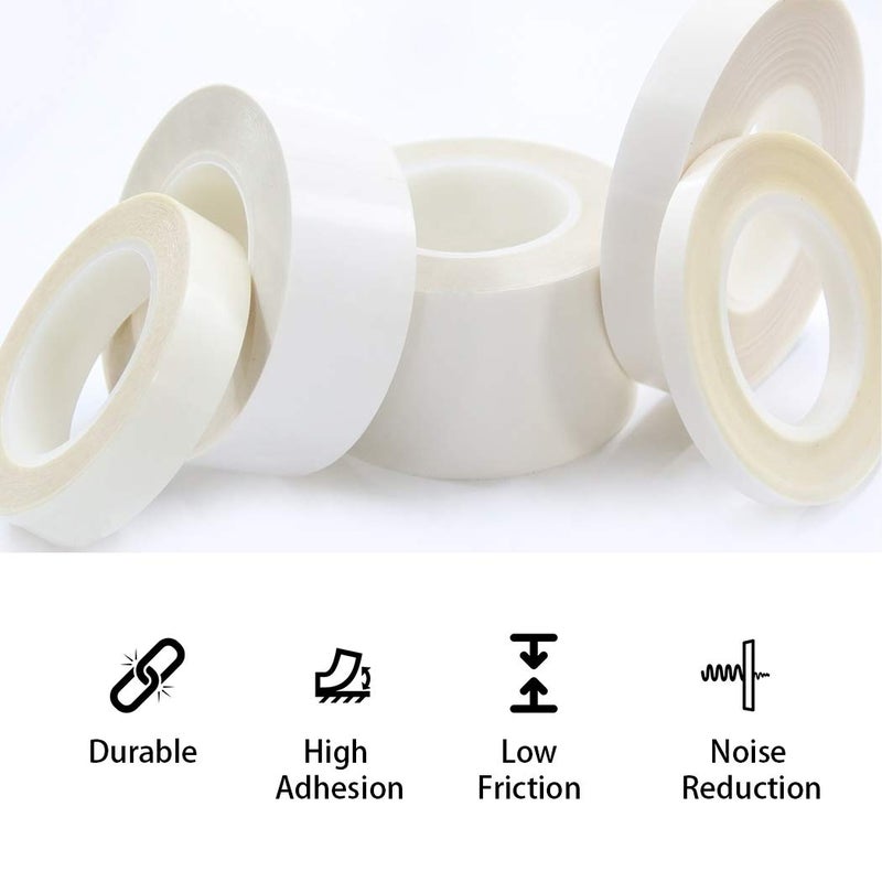 APT Advanced Polymer Tape شريط بولي إيثيلين UHMW (وزن جزيئي عالي جداً) ، مقاوم للاحتكاك والصدمات ، لحماية السطح وتقليل الاحتكاك والضوضاء للأسطح المنزلقة. (0.5 بوصة × 5 ياردات ، 5 ميل UHMW) - Image 3