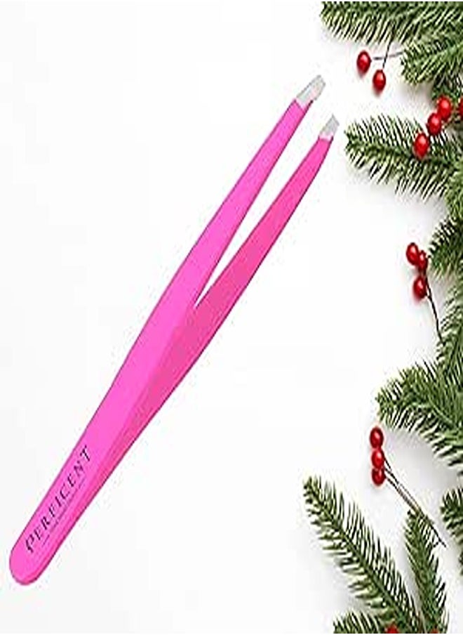 Generic Tweezers for Facial Hair Women - Eyebrow Tweezers Professional Slanted and Pointed Tip Precision Tweezers - Eyebrow Tweezers for Ingrown Hair Tweezers (Pink) 