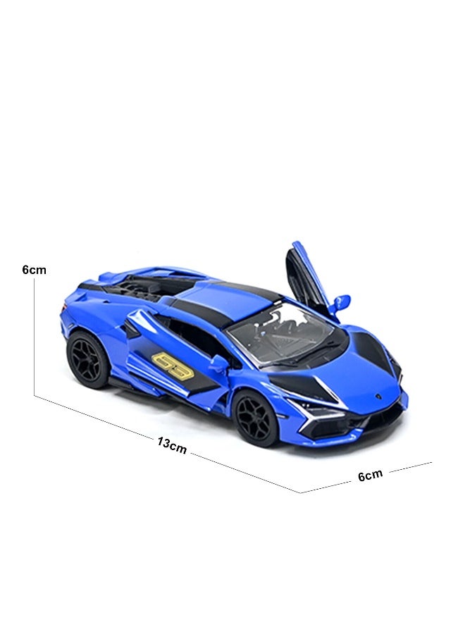Kinsmart سيارة لامبورغيني ريفولتوا بمقياس 1:38 مع أبواب قابلة للفتح وآلية سحب للخلف من معدن مصبوب - Image 3