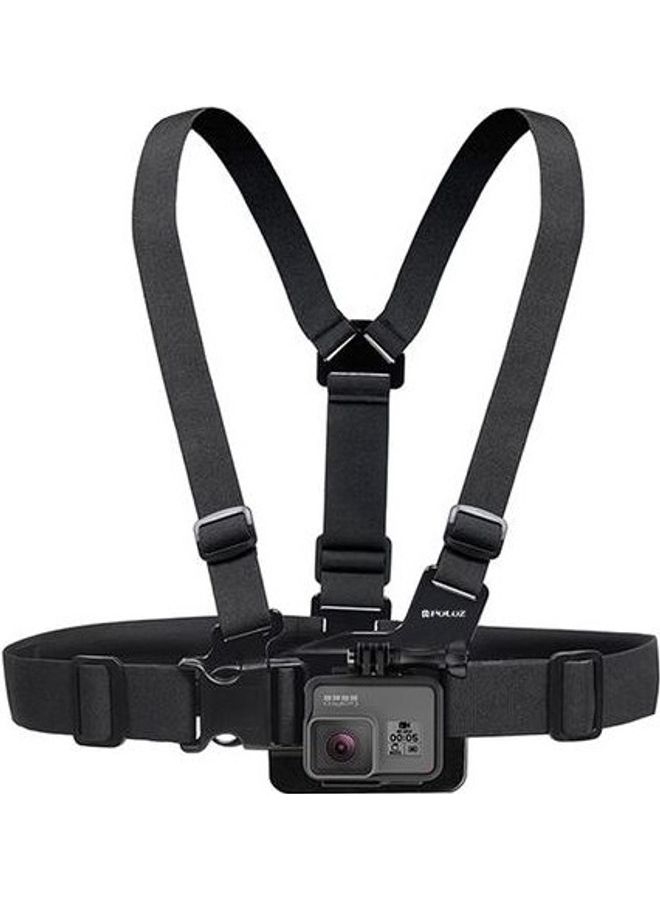 NIBEMINENT Adjustable Chest Belt Body Strap Mount For Action Sport Camera Black  - Image 1