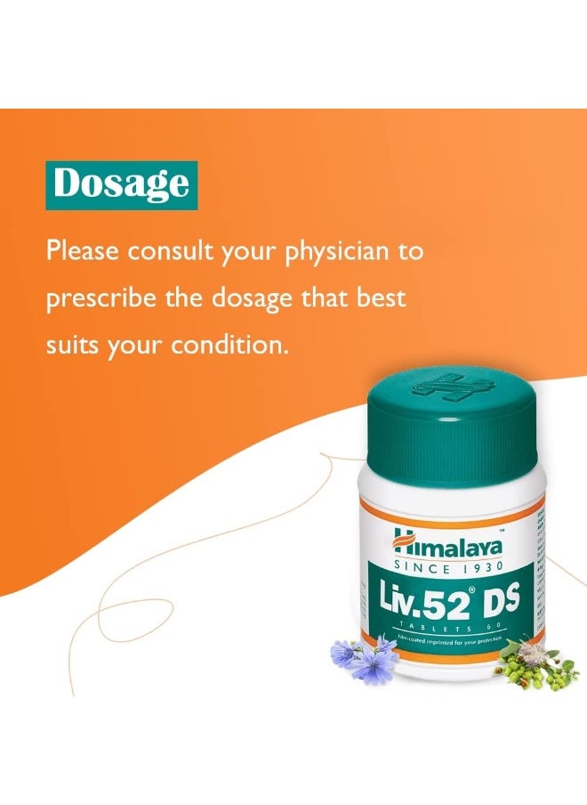 Himalaya Liv 52 Ds Dietary Supplement 60 Tablets  - Image 5