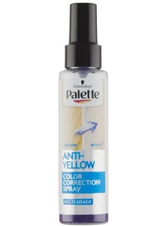 Schwarzkopf Spray Blue Color Corrected Yellow Color With Heat 