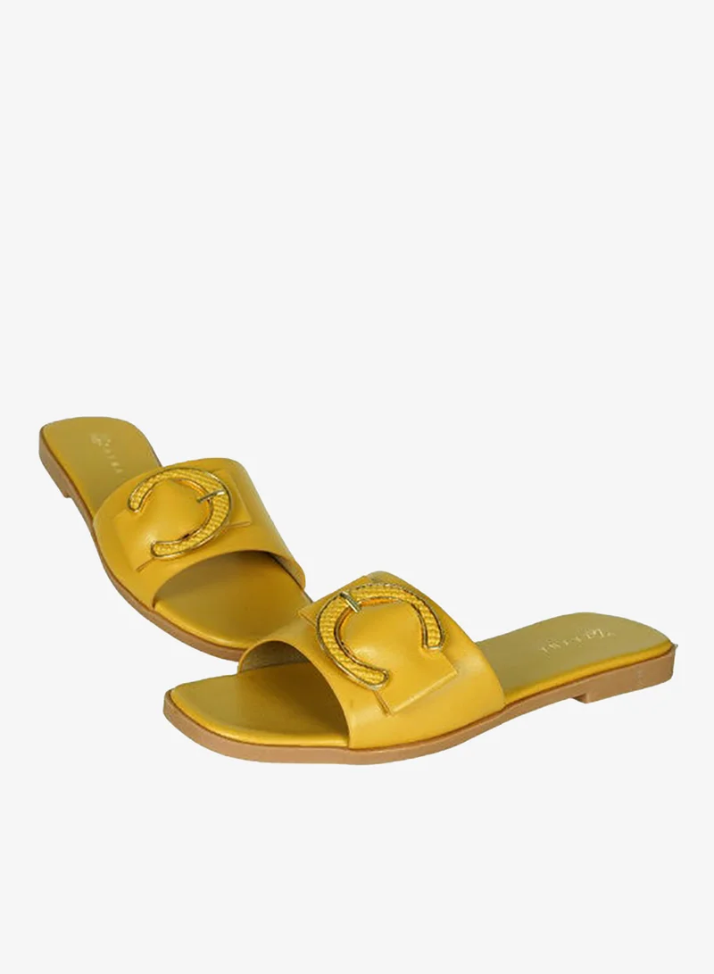 زينة زينة سلايدرز نسائي أصفر 221-37