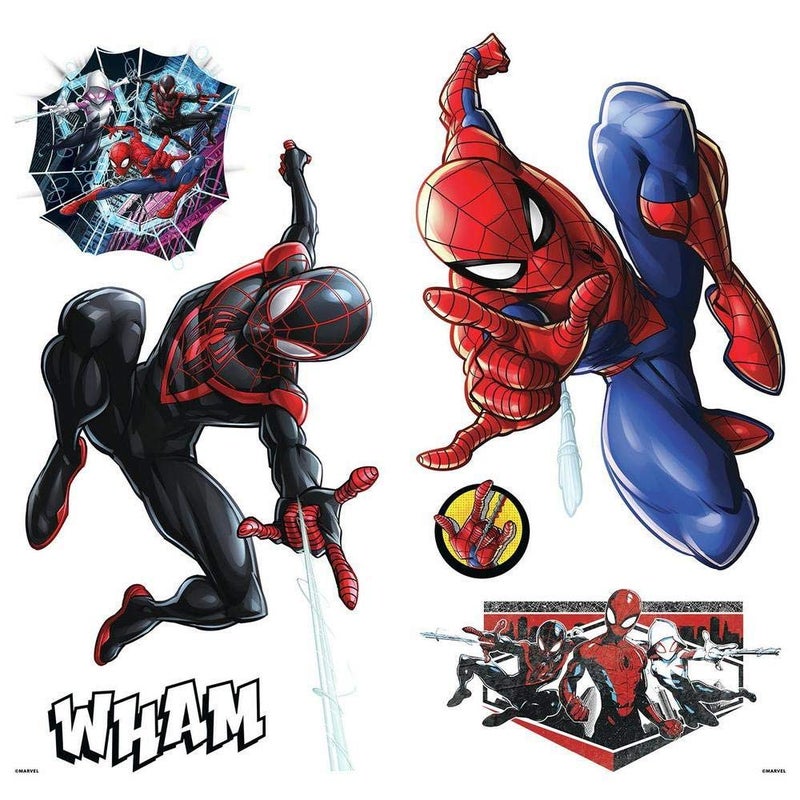 RoomMates RMK3922SCS Marvel SpiderMan Miles Morales Peel and Stick Wall Decals