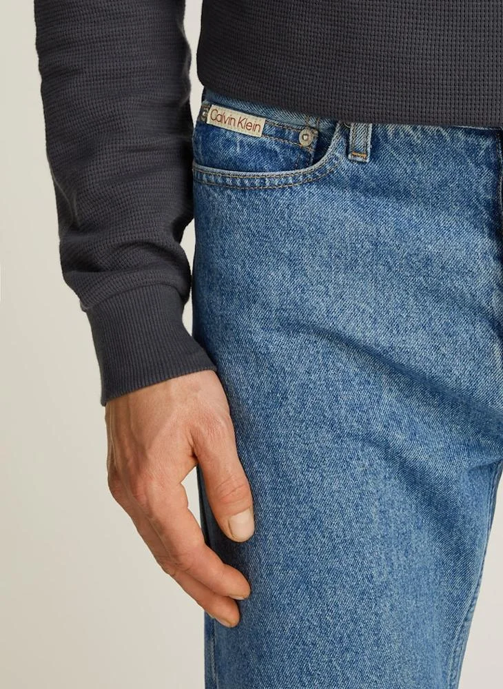Calvin Klein Jeans Straight Fit Mid Wash Jeans