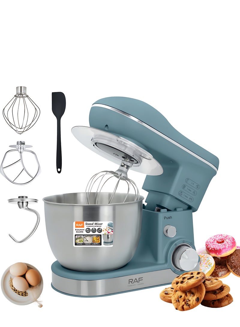 RAF  Stand Mixer, 1600W Kitchen Machine with 4.0L Stainless Steel Bowl, 6 Speed Control & Pulse Function, Dough Hook, Whisk & Beater – Multi-Function Food Mixer for Baking, Bread, Cakes & Cream - Image 1