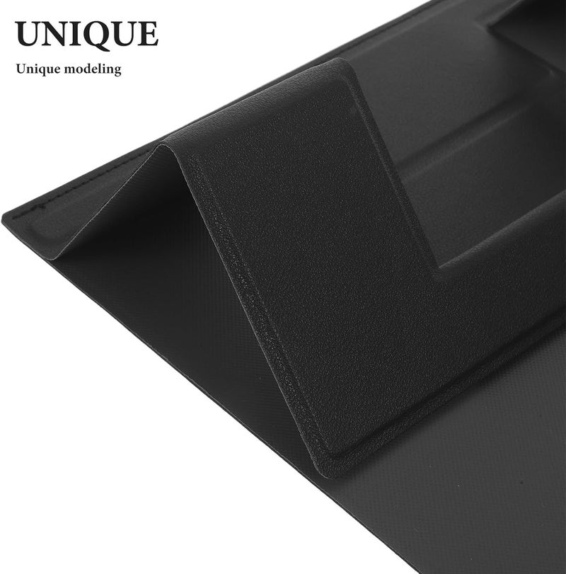 KICHOUSE Laptop Riser Stand: Desk Ergonomic Computer Cooling Stand, Adjustable Angles Invisible Folding Notebook Holder for Office Tablet Cookbook Black - Image 3