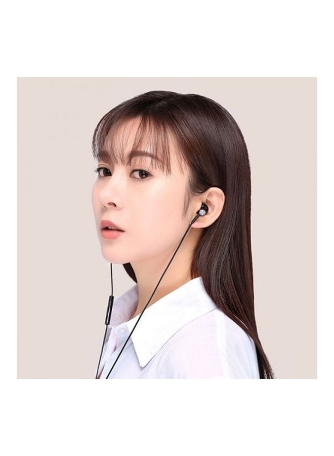 NIBEMINENT Wired In-Ear Earphones With Mic Black - Image 2