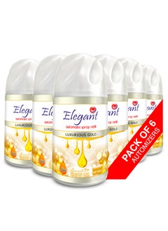 Elegant 6 Piece Luxurious Gold Automatic Refill Spray Set 300ml  - Image 1