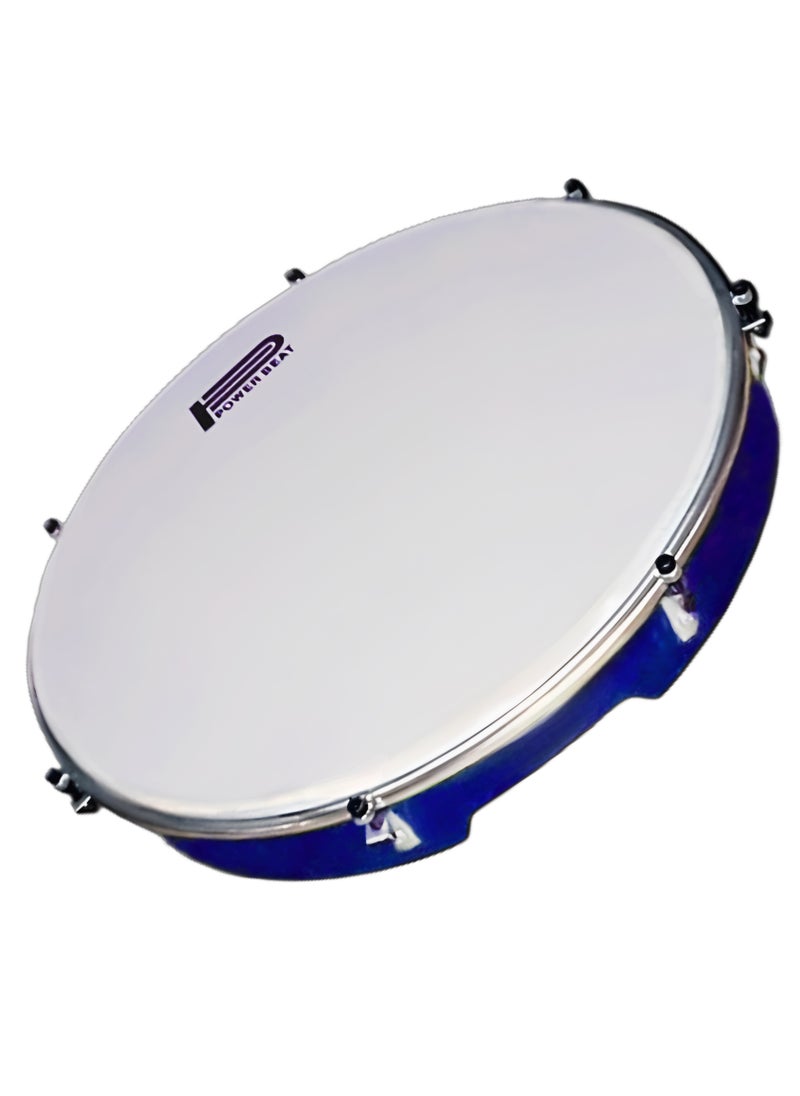 Generic - Standard Wooden Frame Drum Bandeer Bander Bandir Bendir Duff Duf Doff Dof Tabla Hand Percussion with 40cm Plastic Drumhead + Tuning Key - Image 1