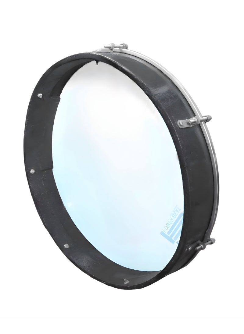 Generic - Standard Wooden Frame Drum Bandeer Bander Bandir Bendir Duff Duf Doff Dof Tabla Hand Percussion with 40cm Plastic Drumhead + Tuning Key - Image 1