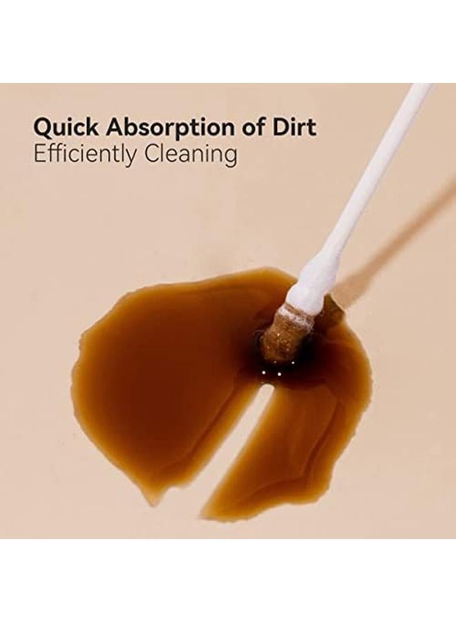 إي سي في في 200 قطعة من مسحات القطن للأطفال ذات رأس حلزوني مزدوج الأطراف من القطن، نصائح قطنية متعددة الأغراض، ملعقة أذن لتنظيف الأذن والعناية بالجمال - Image 3