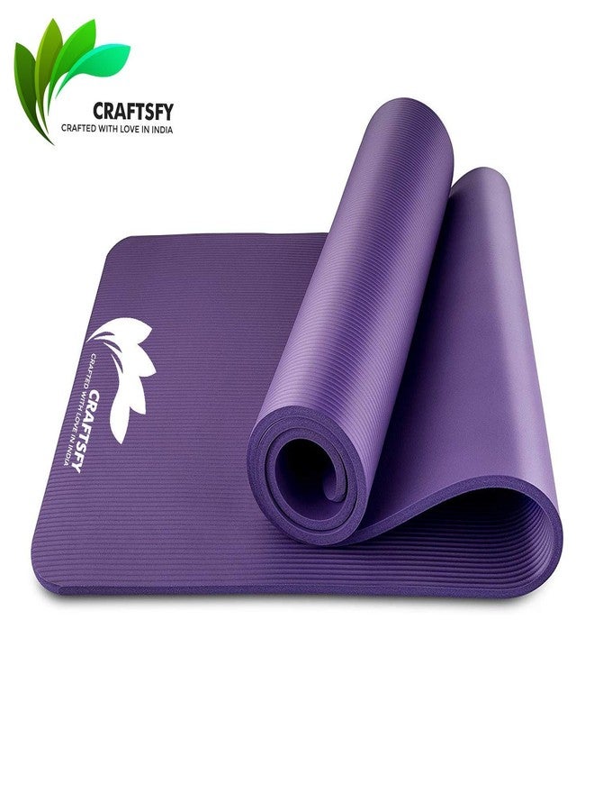 CRAFTSFY Extra Thick Yoga and Exercise Mat Unisex NBR Athletica Yoga Multi-use Thick Exercise Mat - Non-Slip with Carrying Bag - Image 3