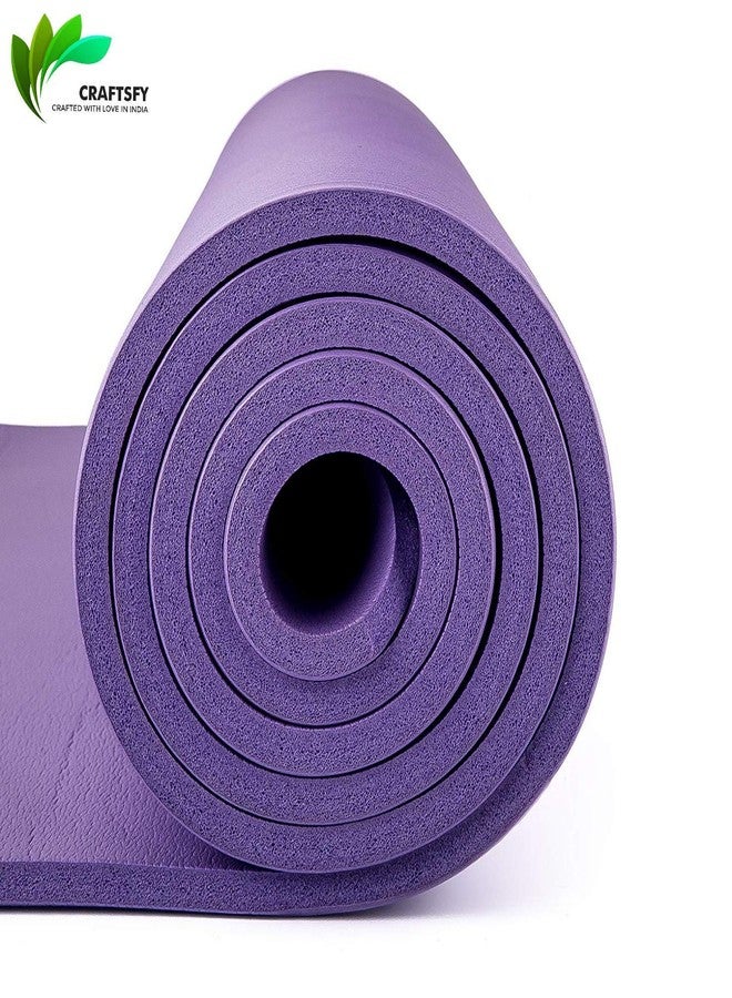 CRAFTSFY Extra Thick Yoga and Exercise Mat Unisex NBR Athletica Yoga Multi-use Thick Exercise Mat - Non-Slip with Carrying Bag - Image 5