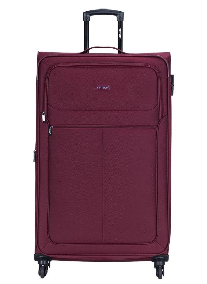 VIPTOUR - Set of 4 Light Weight Polyester Jacqard Trolley Luggage With Number Lock 20,24,28,32 Inches - Image 1