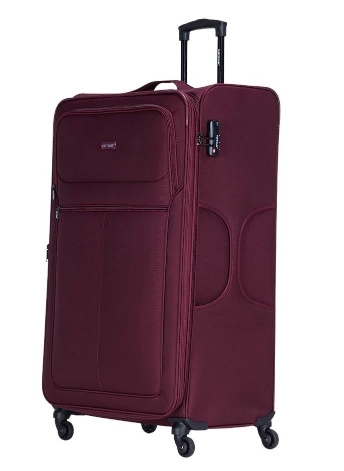 VIPTOUR - Set of 4 Light Weight Polyester Jacqard Trolley Luggage With Number Lock 20,24,28,32 Inches - Image 1