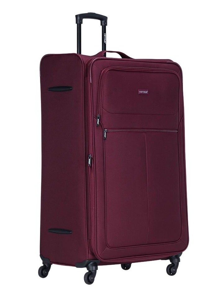 VIPTOUR - Set of 4 Light Weight Polyester Jacqard Trolley Luggage With Number Lock 20,24,28,32 Inches - Image 1