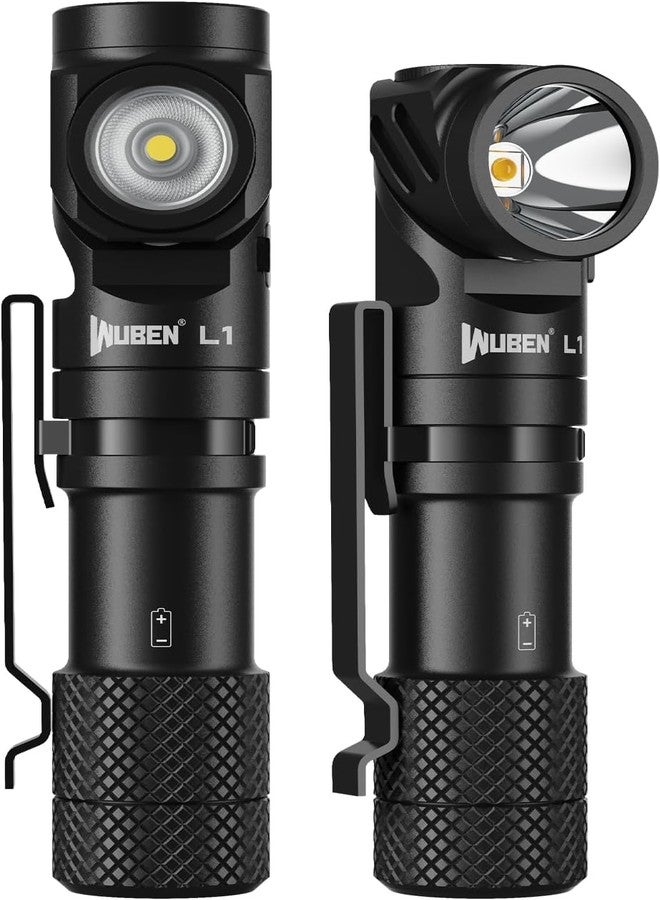 WUBEN L1 Rechargeable Flashlight High Lumens, 2000 Lumen Bright Tactical Flashlight, Dual Light Sources Pocket Flashlight, IP68 Waterproof Magnetic Camping Flashlight for Home Outdoors Emergency (P9) - Image 1