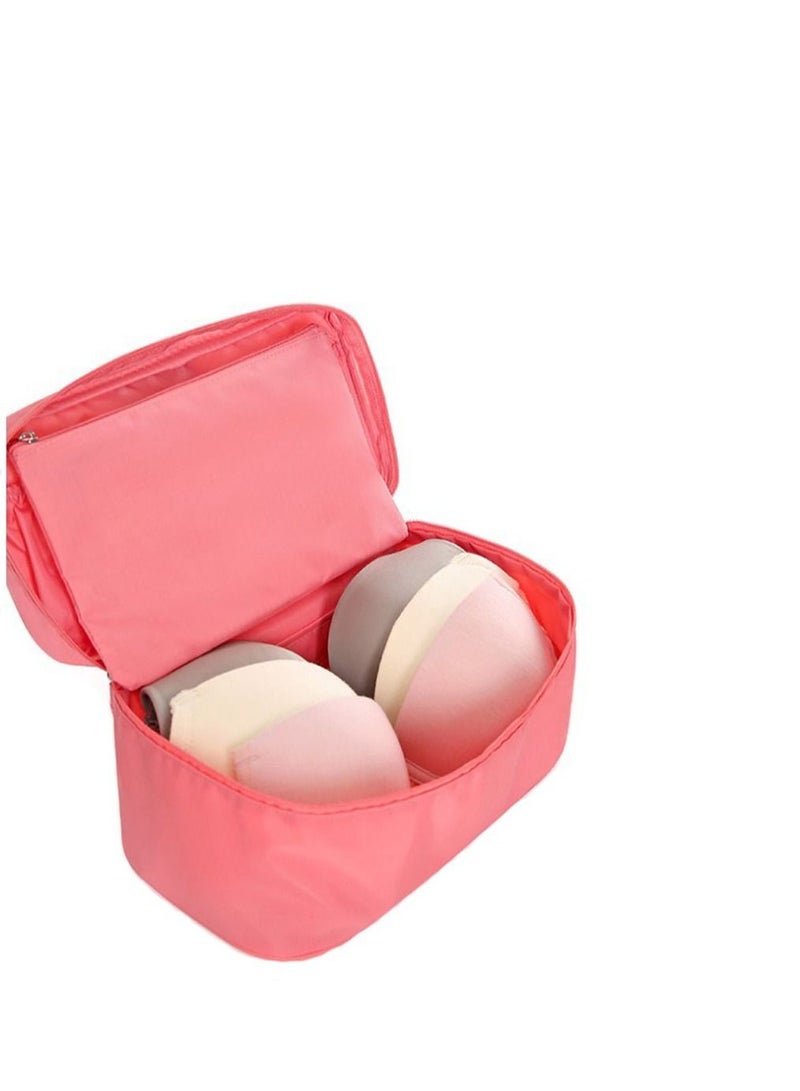 Y&D Travel Organizer, Underwear Bag, Portable Multi-Functional Socks Bra Organizer Case Storage Bag Packing Cube Cosmetic (Pink) - Image 2
