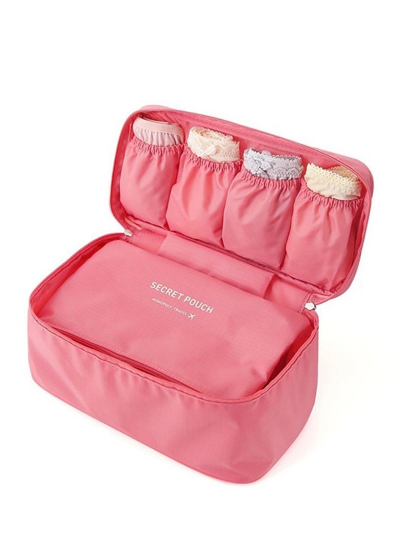 Y&D Travel Organizer, Underwear Bag, Portable Multi-Functional Socks Bra Organizer Case Storage Bag Packing Cube Cosmetic (Pink) - Image 3