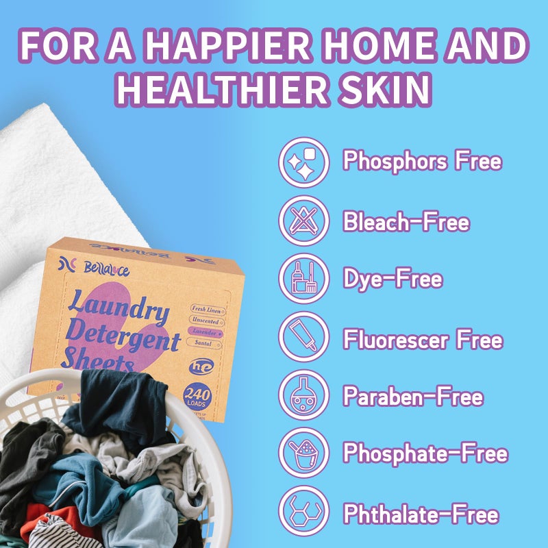 Bellaluce Laundry Detergent Sheets - 240 Loads Girls Lavender Laundry Sheets for Dorm,College,Home, Hotel,Apartment,Camping,Cruise,Road Trip,Beach Vacation,Backpack,Small Space, Family School Travel Essentials - Image 3