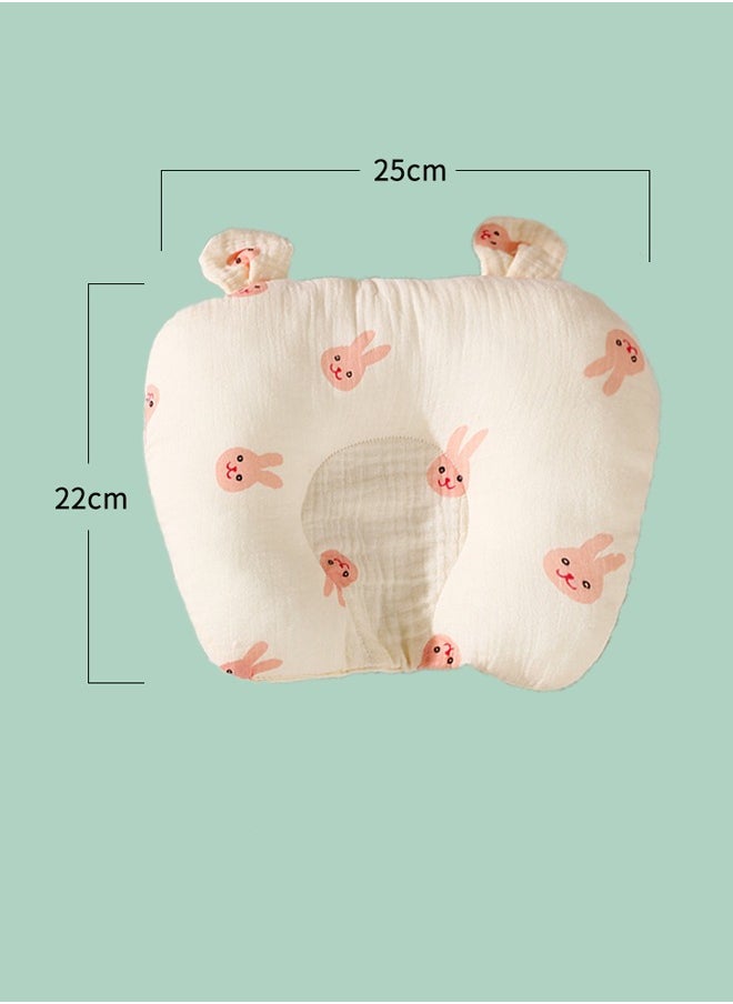 Aissiora Baby neck support pillow Baby's head shaping pillow Prevention and correction of flat heads Cotton baby pillow Suitable for newborns  - Image 2