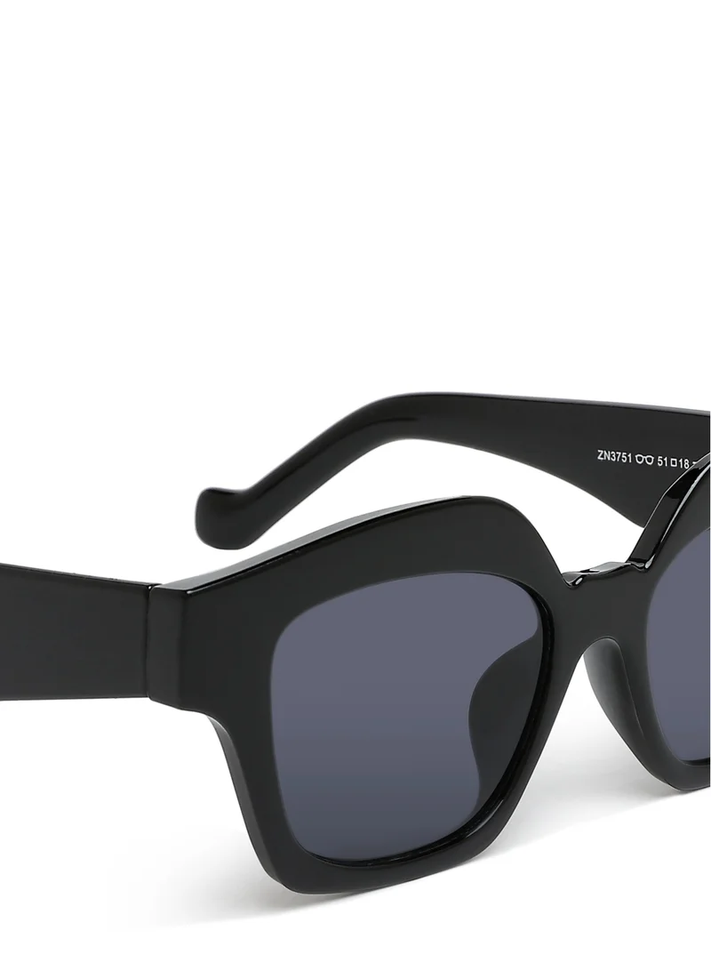 London Rag Tinted UV-Protected Square Sunglasses In Black