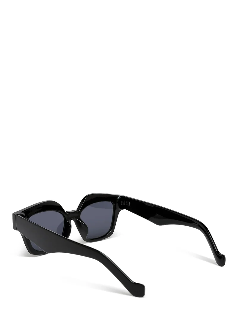 London Rag Tinted UV-Protected Square Sunglasses In Black