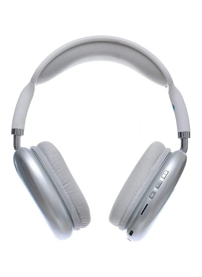 Generic - P9 Bluetooth Wireless Headset Over-Ear Headphone With Mic White - Image 1